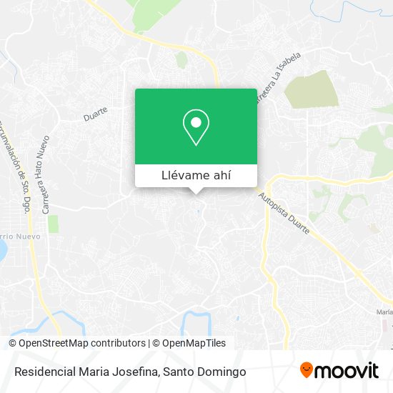 Mapa de Residencial Maria Josefina