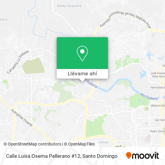 Mapa de Calle Luisa Osema Pellerano #12
