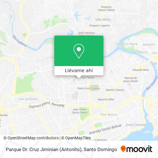 Mapa de Parque Dr. Cruz Jiminian (Antonito)
