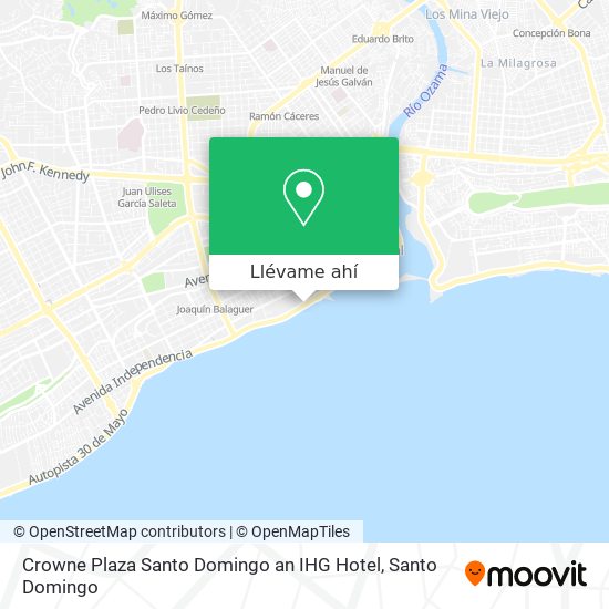 Mapa de Crowne Plaza Santo Domingo an IHG Hotel