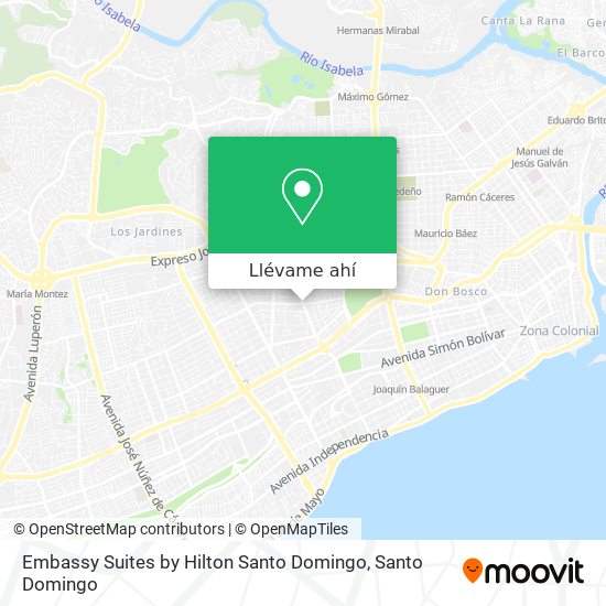Mapa de Embassy Suites by Hilton Santo Domingo