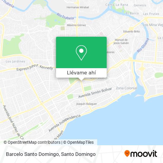 Mapa de Barcelo Santo Domingo