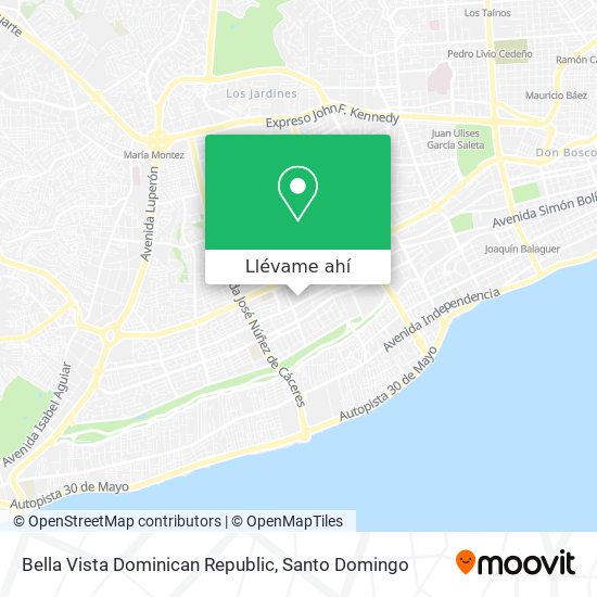 Mapa de Bella Vista Dominican Republic