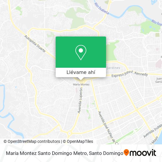 Mapa de María Montez Santo Domingo Metro