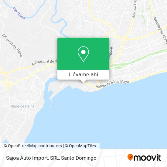 Mapa de Sajoa Auto Import, SRL