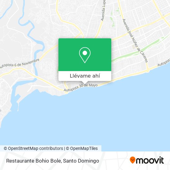 Mapa de Restaurante Bohio Bole
