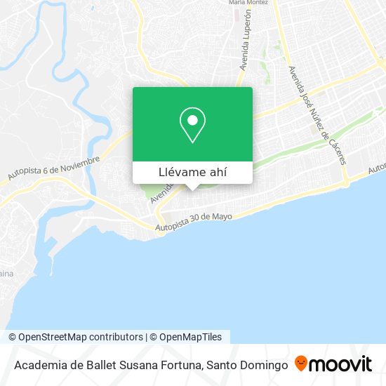 Mapa de Academia de Ballet Susana Fortuna