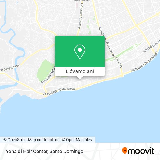 Mapa de Yonaidi Hair Center