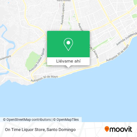 Mapa de On Time Liquor Store