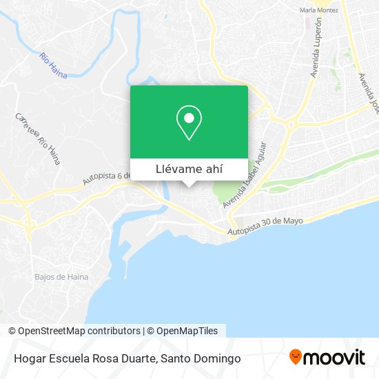 Mapa de Hogar Escuela Rosa Duarte