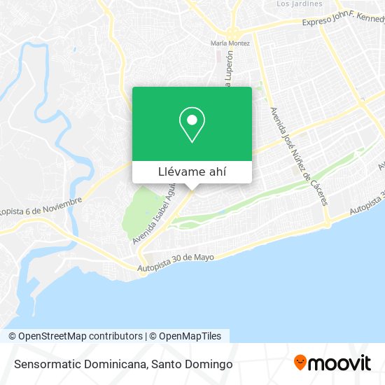 Mapa de Sensormatic Dominicana