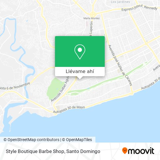 Mapa de Style Boutique Barbe Shop