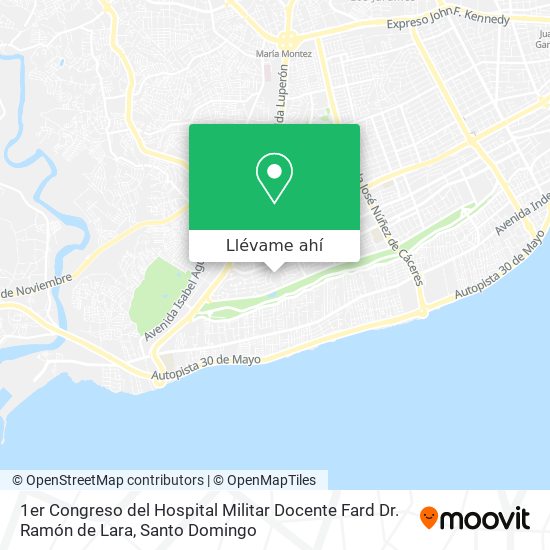 Mapa de 1er Congreso del Hospital Militar Docente Fard Dr. Ramón de Lara