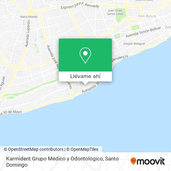 Mapa de Karmident Grupo Médico y Odontológico