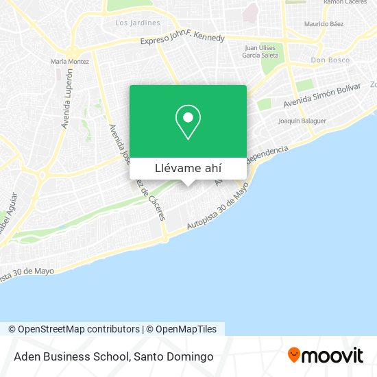 Mapa de Aden Business School