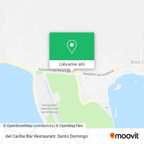 Mapa de del Caribe Bar Restaurant