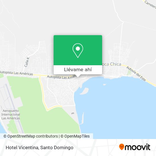 Mapa de Hotel Vicentina