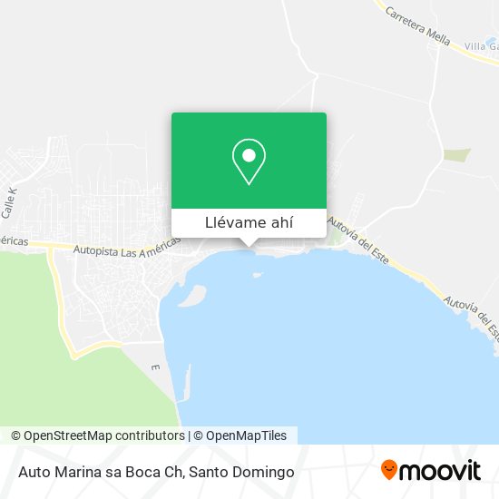 Mapa de Auto Marina sa Boca Ch