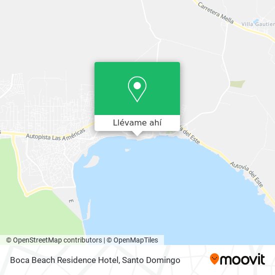Mapa de Boca Beach Residence Hotel