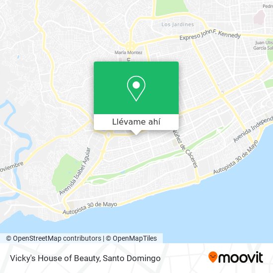 Mapa de Vicky's House of Beauty