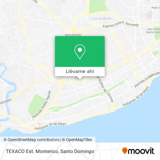 Mapa de TEXACO Est. Monterico