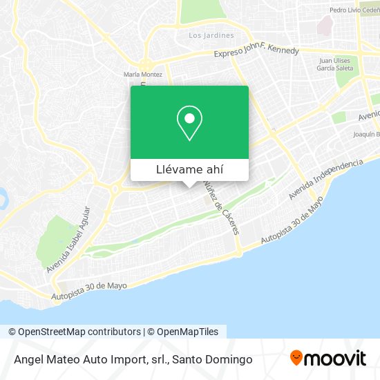 Mapa de Angel Mateo Auto Import, srl.