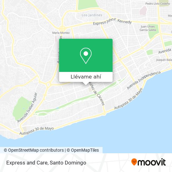 Mapa de Express and Care