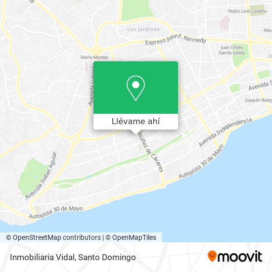 Mapa de Inmobiliaria Vidal