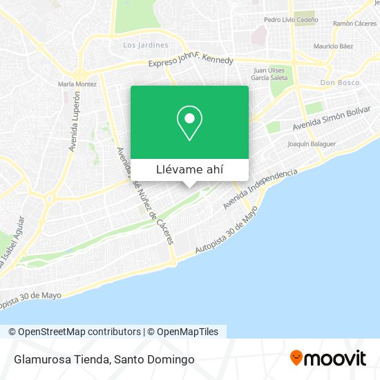 Mapa de Glamurosa Tienda