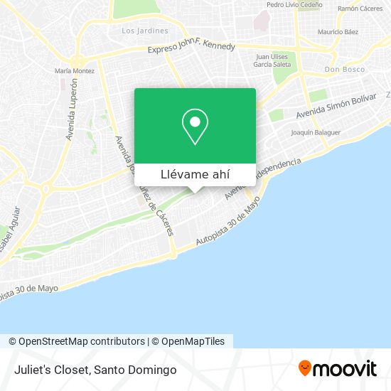 Mapa de Juliet's Closet