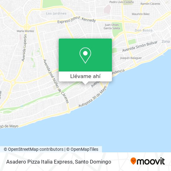 Mapa de Asadero Pizza Italia Express
