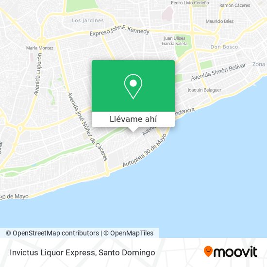 Mapa de Invictus Liquor Express