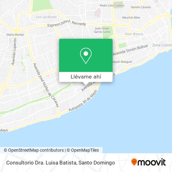 Mapa de Consultorio Dra. Luisa Batista