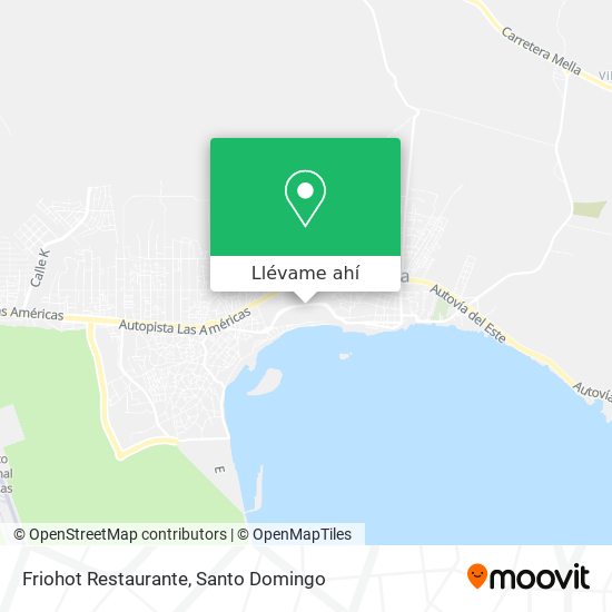 Mapa de Friohot Restaurante