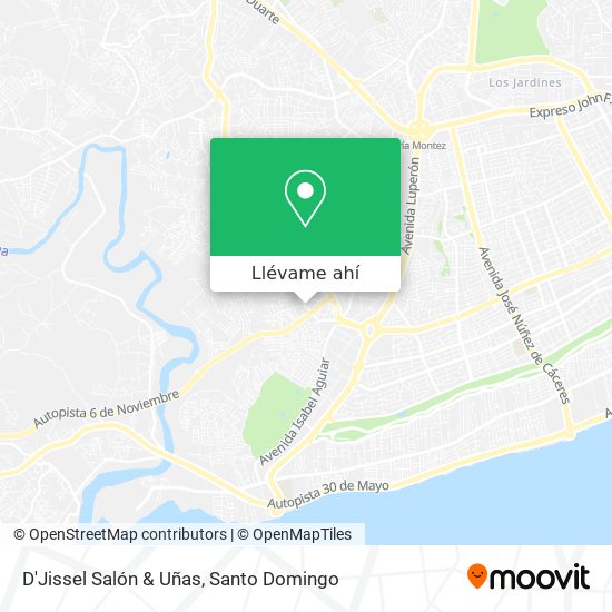 Cómo llegar a D'Jissel Salón & Uñas en Santo Domingo en Autobús?