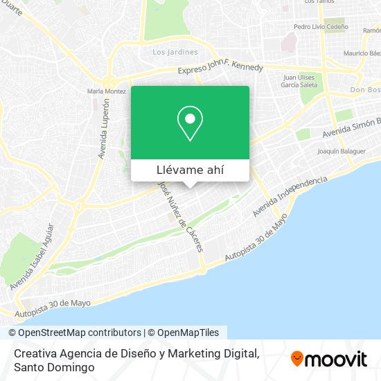 Mapa de Creativa Agencia de Diseño y Marketing Digital