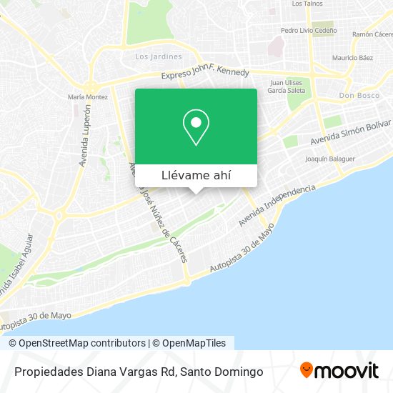 Mapa de Propiedades Diana Vargas Rd