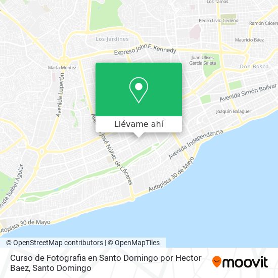 Mapa de Curso de Fotografia en Santo Domingo por Hector Baez