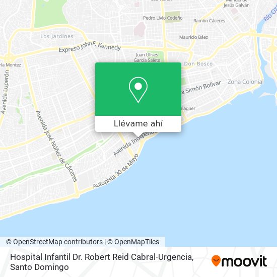 Mapa de Hospital Infantil Dr. Robert Reid Cabral-Urgencia