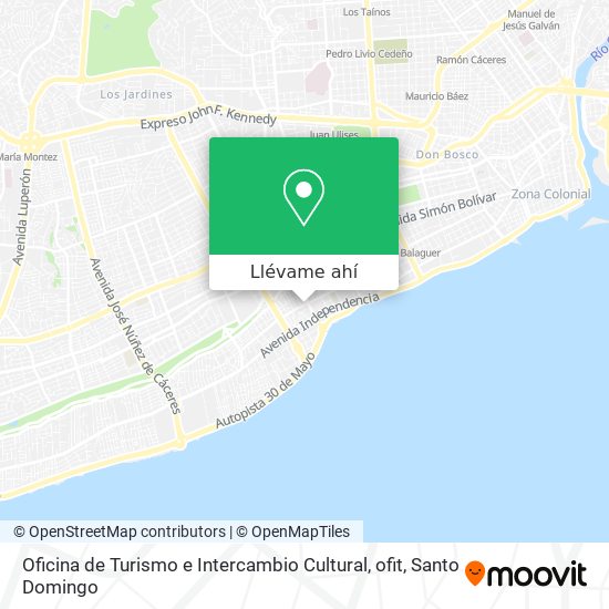 Mapa de Oficina de Turismo e Intercambio Cultural, ofit