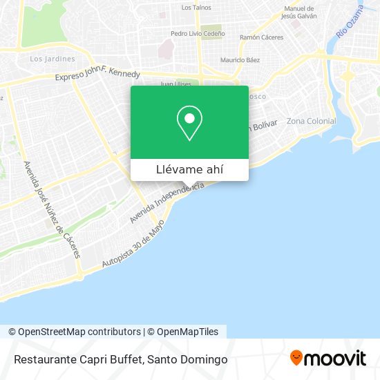 Mapa de Restaurante Capri Buffet