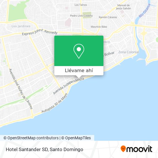 Mapa de Hotel Santander SD