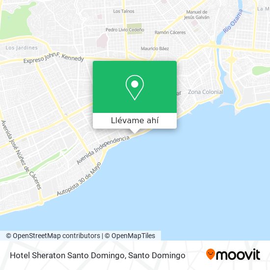 Mapa de Hotel Sheraton Santo Domingo