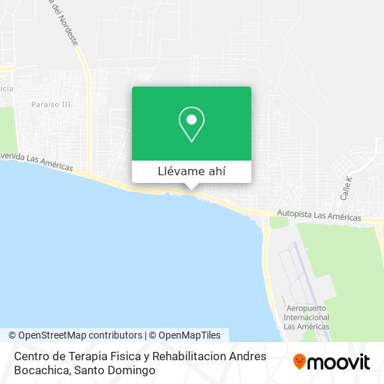 Mapa de Centro de Terapia Fisica y Rehabilitacion Andres Bocachica