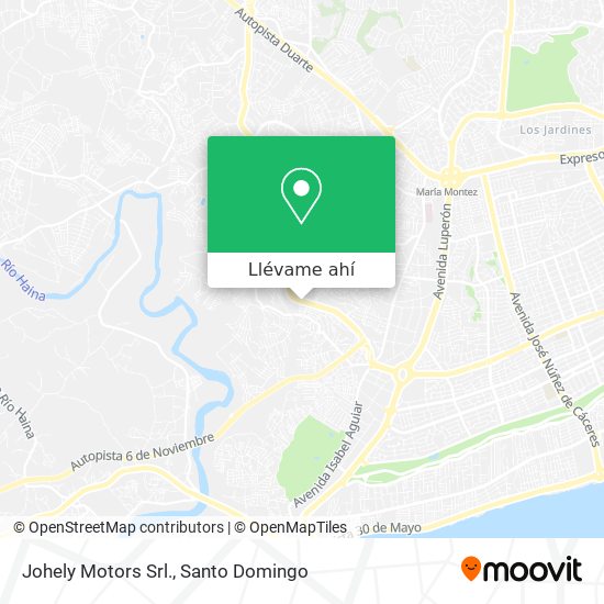 Mapa de Johely Motors Srl.