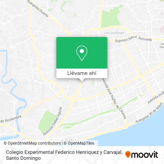 Mapa de Colegio Experimental Federico Henriquez y Carvajal