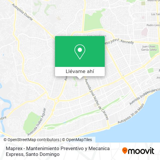 Mapa de Maprex - Mantenimiento Preventivo y Mecanica Express