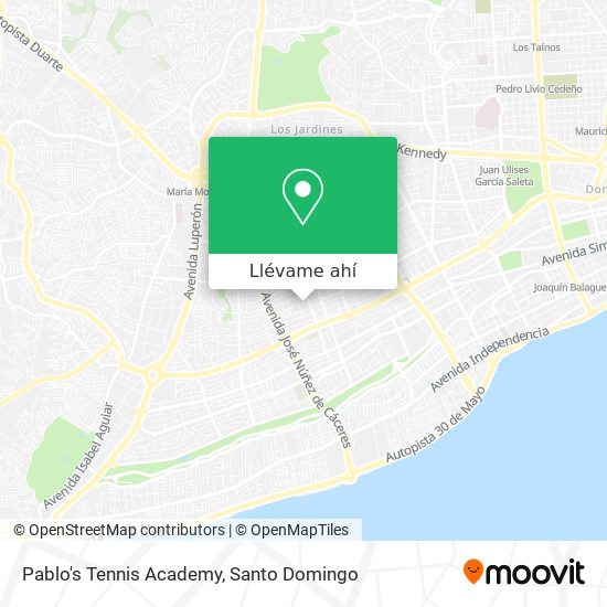 Mapa de Pablo's Tennis Academy