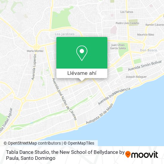 Mapa de Tabla Dance Studio, the New School of Bellydance by Paula