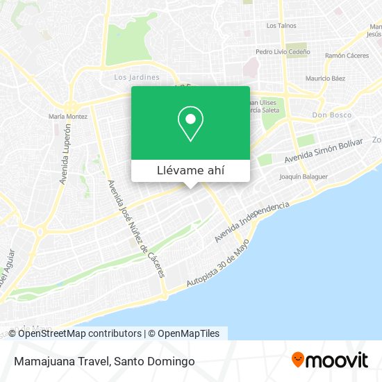 Mapa de Mamajuana Travel